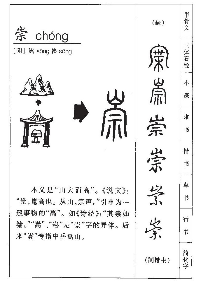 崇字五行属什么 崇字取名意义