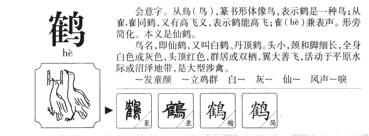 鹤字五行属什么_鹤字取名寓意内涵