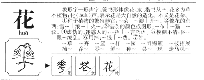 花字五行属什么_花字取名寓意内涵