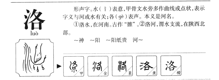 洛字五行属什么_洛字取名寓意内涵