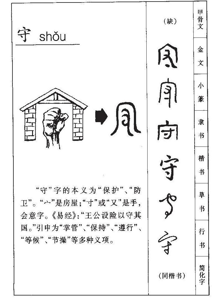 守字五行属什么 守字取名意义