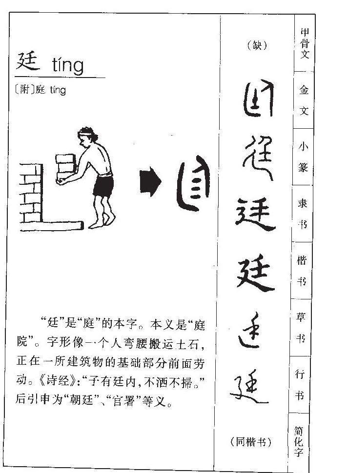 廷字五行属什么_廷字取名寓意内涵