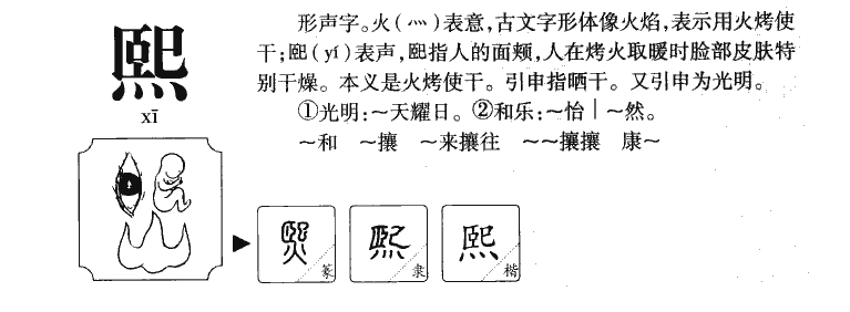 熙字五行属什么_熙字取名寓意内涵