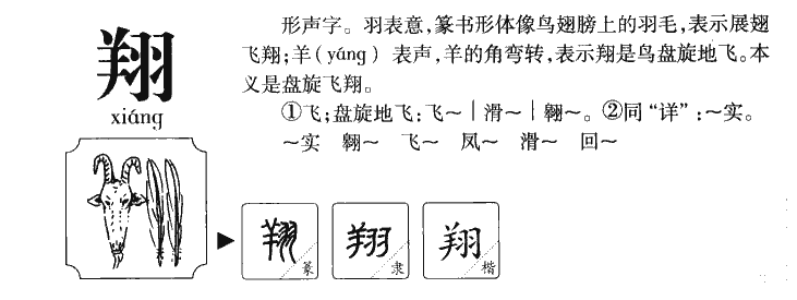 翔字五行属什么_翔字取名寓意内涵