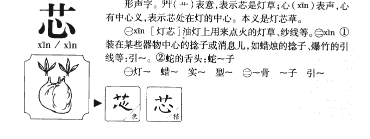 芯字五行属什么_芯字取名寓意内涵