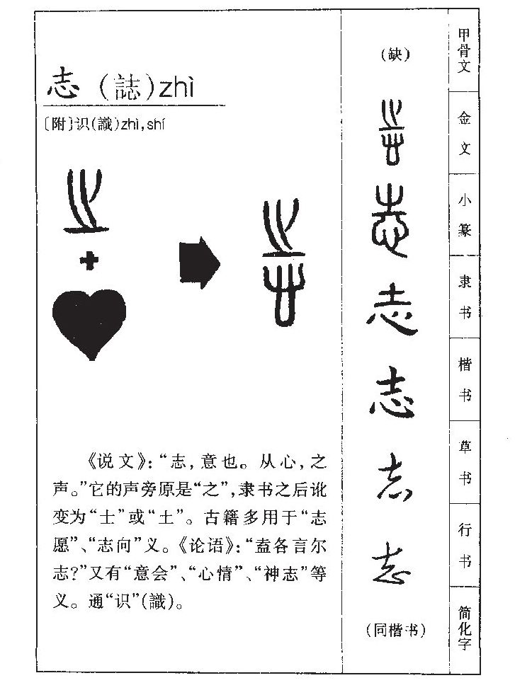 志字五行属什么_志字取名寓意内涵